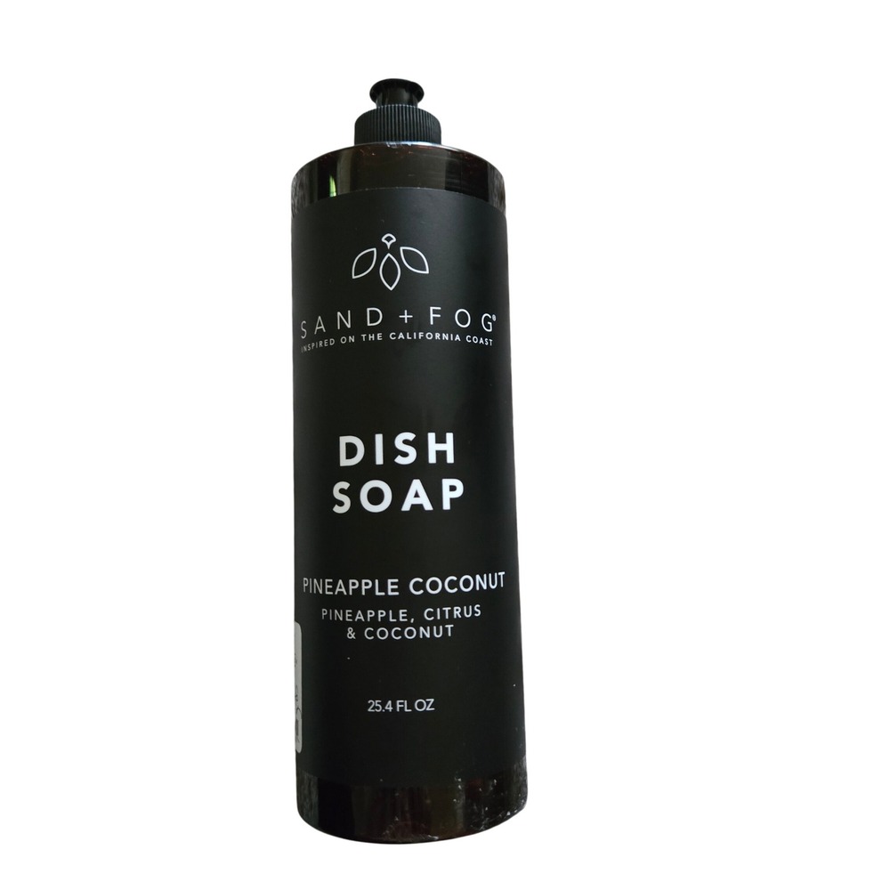 Sand + Fog Dish Soap 25.4 oz Black New Pineapple Coconut Citrus‎ Tropical